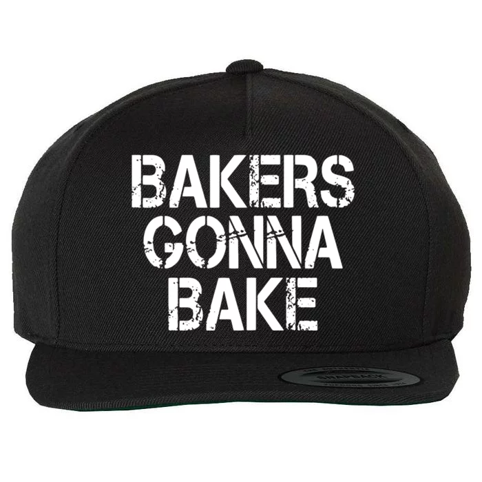 Bakers Gonna Bake Funny Baking Wool Snapback Cap