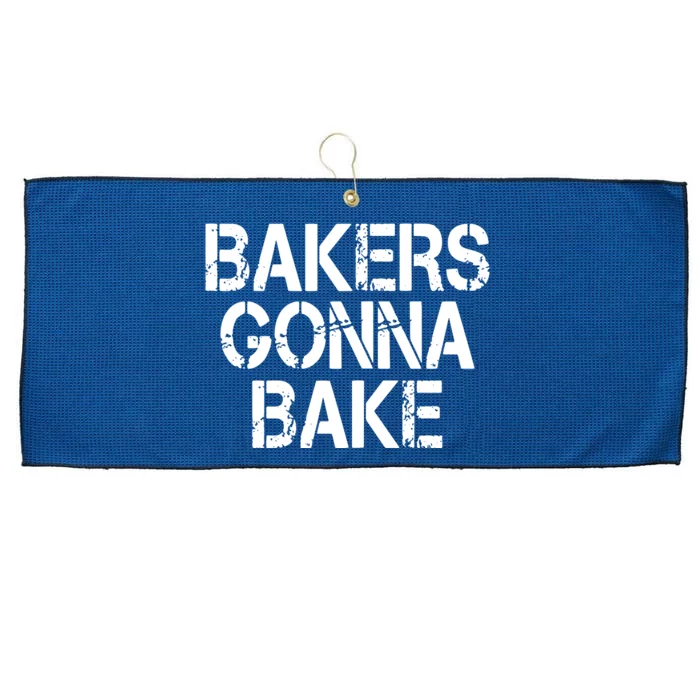 Bakers Gonna Bake Funny Baking Large Microfiber Waffle Golf Towel