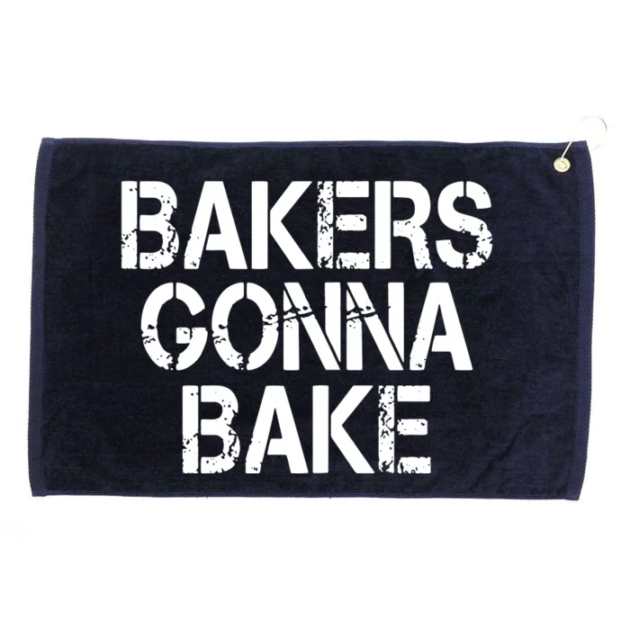 Bakers Gonna Bake Funny Baking Grommeted Golf Towel