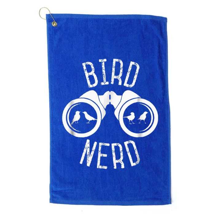 Birdwatcher Gifts Birdwatching Bird Nerd Platinum Collection Golf Towel