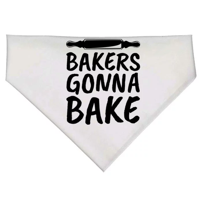 Bakers Gonna Bake Rolling Pin Baking Gift USA-Made Doggie Bandana