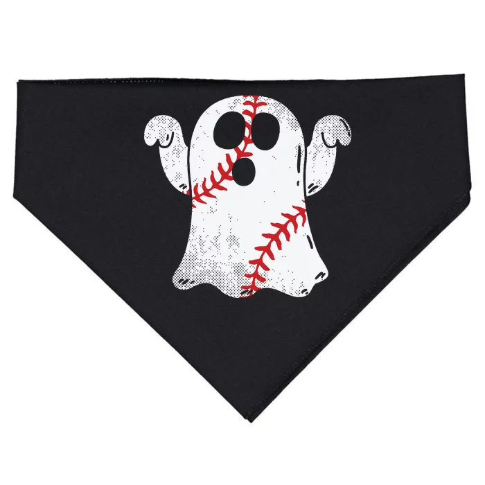 Baseball Ghost Baseball Lover Halloween Costume USA-Made Doggie Bandana