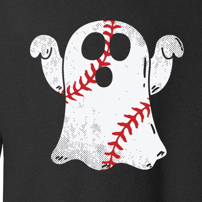 Baseball Ghost Baseball Lover Halloween Costume Toddler Sweatshirt