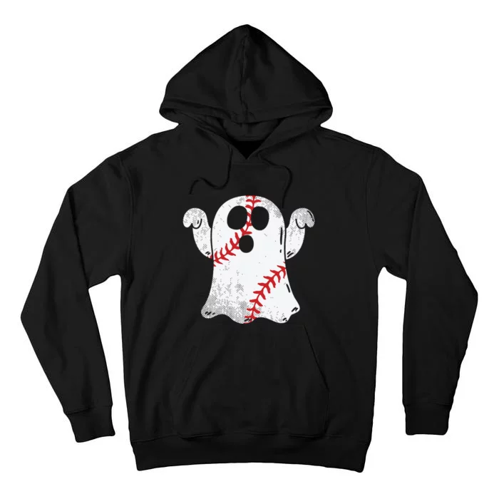 Baseball Ghost Baseball Lover Halloween Costume Tall Hoodie