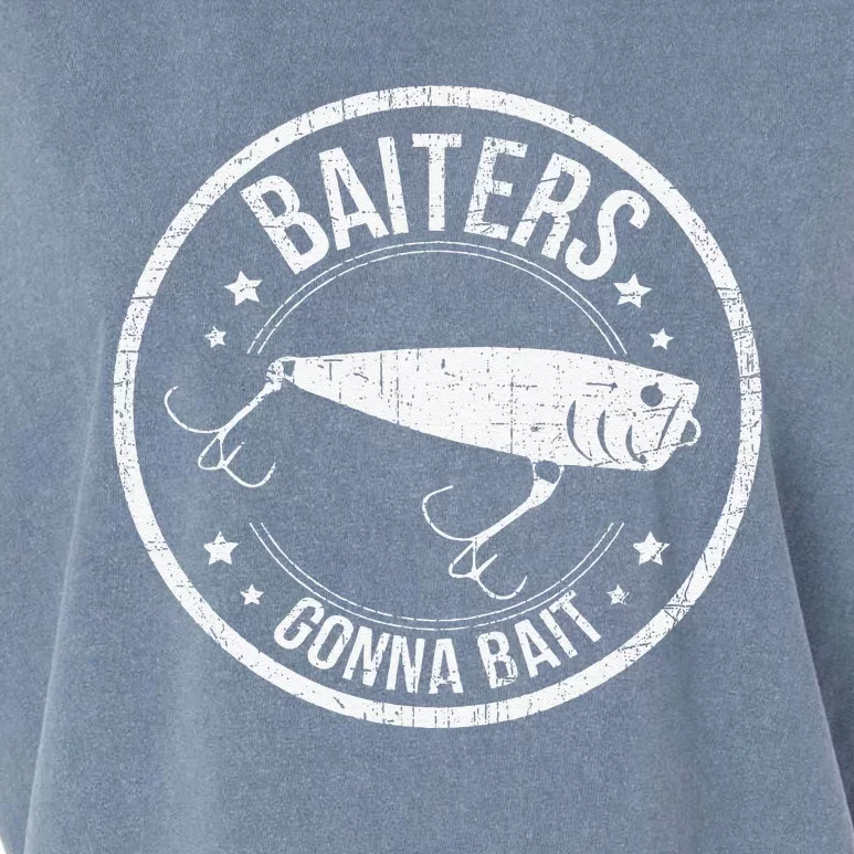 Baiters Gonna Bait Funny Fishing Bait & Tackle Distressed Garment-Dyed Women's Muscle Tee