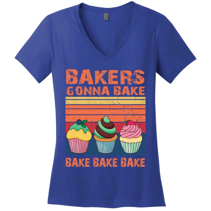 Bakers Gonna Bake Gift Women's V-Neck T-Shirt