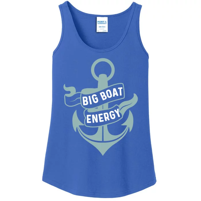 Boating Gift Big Boat Energy On Cruise Time Sailing Gift Ladies Essential Tank