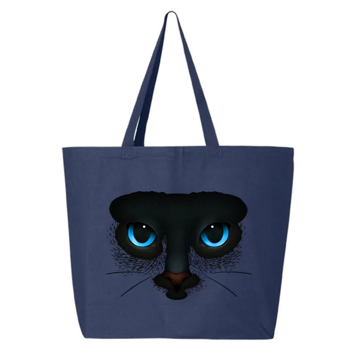 Bluefunny Gifteyed Black Cat Blending Into The Night Graphic Art Gift 25L Jumbo Tote