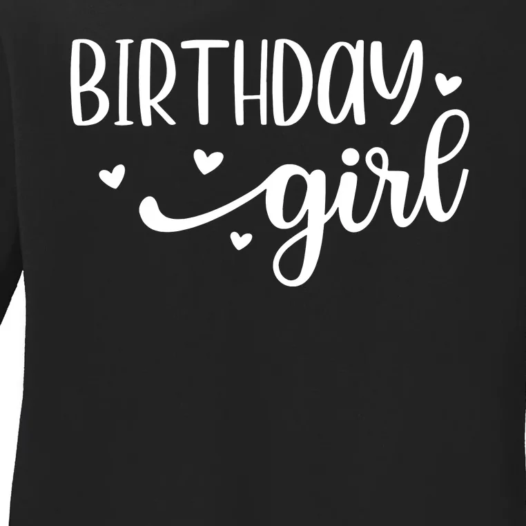 Birthday Girl Ladies Long Sleeve Shirt