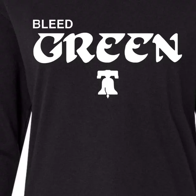 Bleed Green Womens Cotton Relaxed Long Sleeve T-Shirt