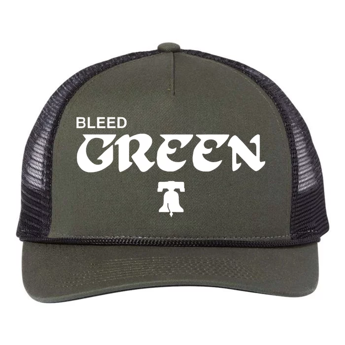 Bleed Green Retro Rope Trucker Hat Cap