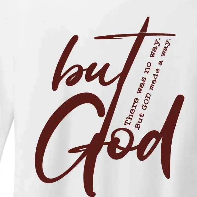 But God Womens CVC Long Sleeve Shirt