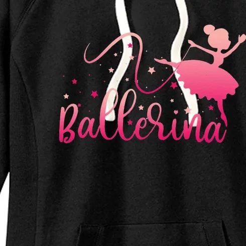 Ballerina Girl Ballet Dance Dancer Lovers Women's Fleece Hoodie