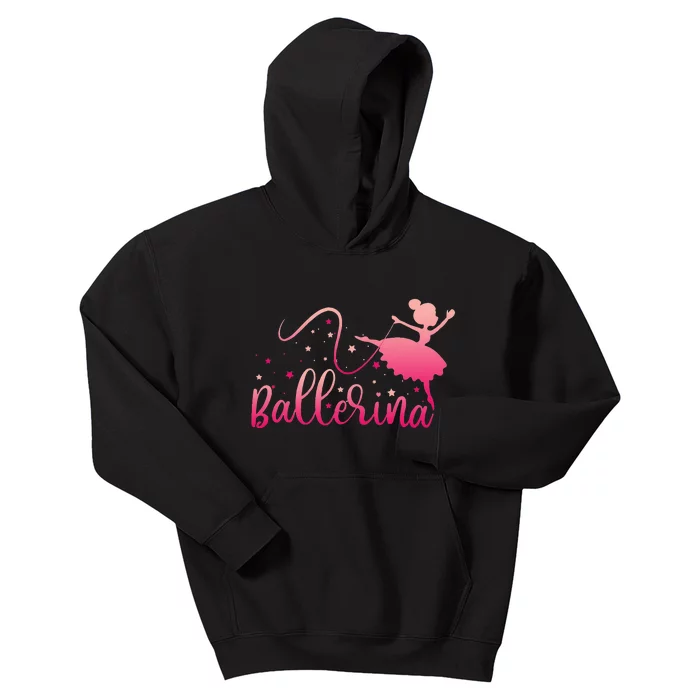 Ballerina Girl Ballet Dance Dancer Lovers Kids Hoodie