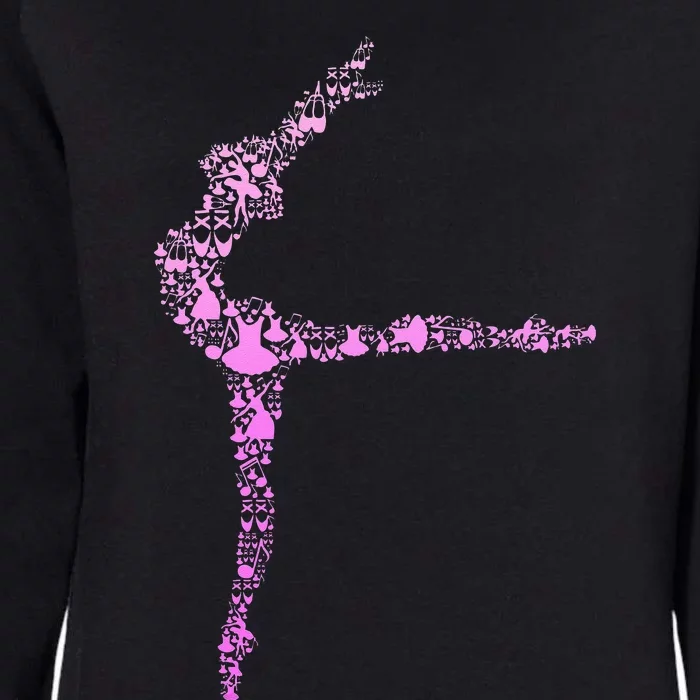 Ballerina Girl Ballet Women Girl Womens California Wash Sweatshirt