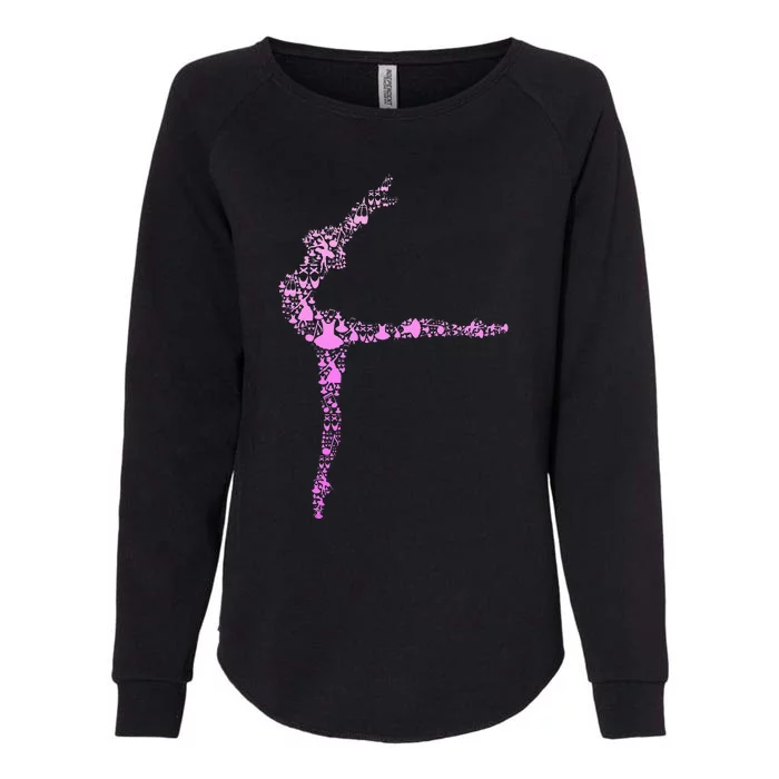 Ballerina Girl Ballet Women Girl Womens California Wash Sweatshirt