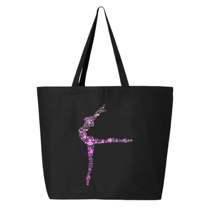 Ballerina Girl Ballet Women Girl 25L Jumbo Tote