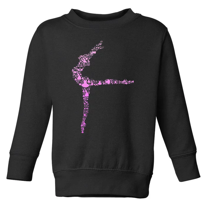 Ballerina Girl Ballet Women Girl Toddler Sweatshirt