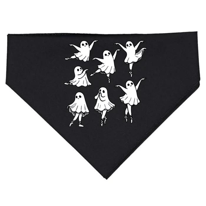 Ballet Ghost Ballet Dancer Spooky Dance Teacher Halloween USA-Made Doggie Bandana