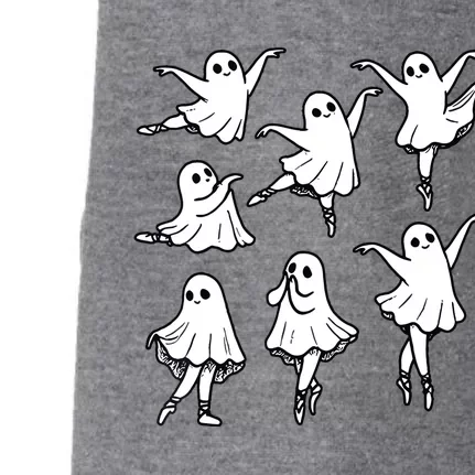 Ballet Ghost Ballet Dancer Spooky Dance Teacher Halloween Doggie 3-End Fleece Hoodie