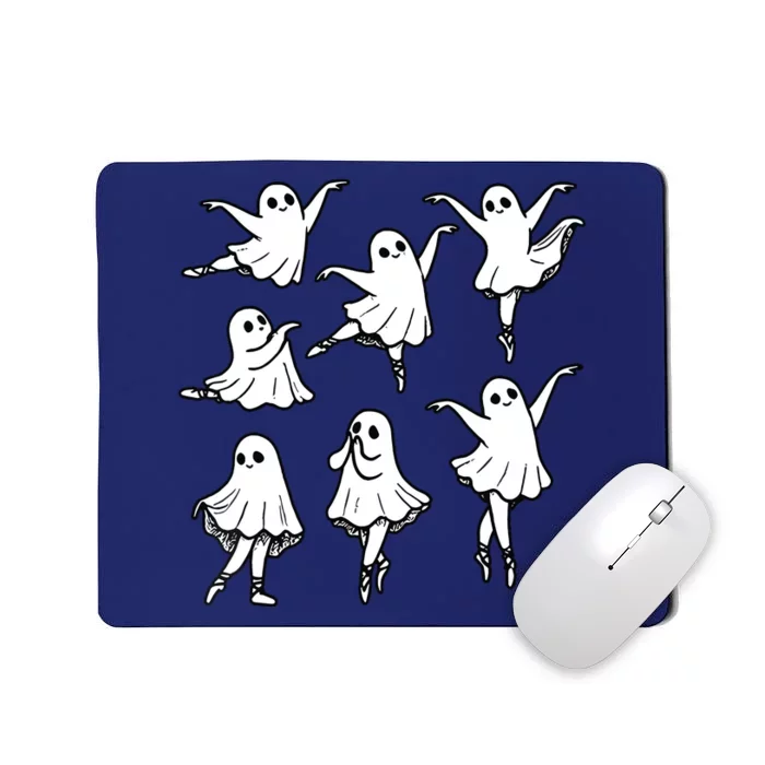 Ballet Ghost Ballet Dancer Spooky Dance Teacher Halloween Mousepad