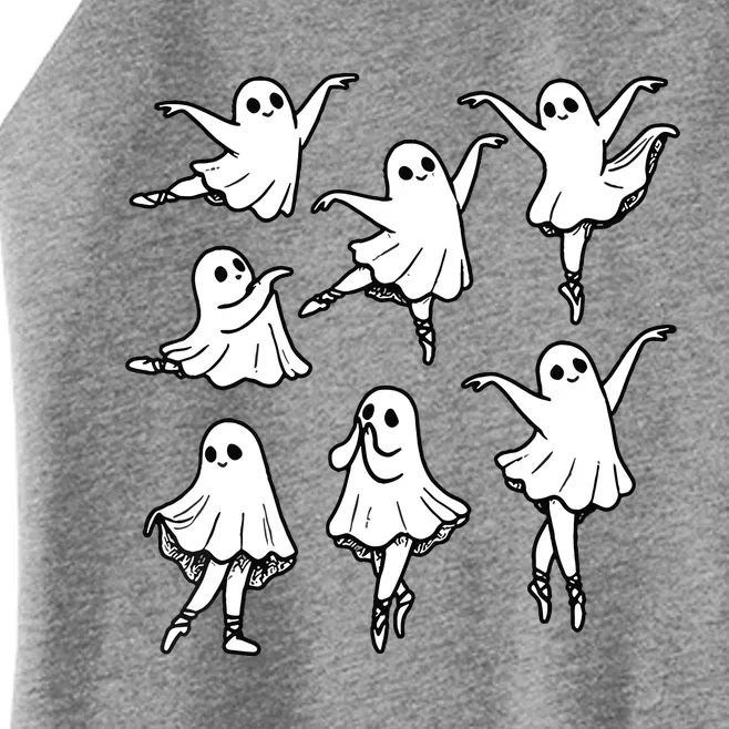 Ballet Ghost Ballet Dancer Spooky Dance Teacher Halloween Women’s Perfect Tri Rocker Tank