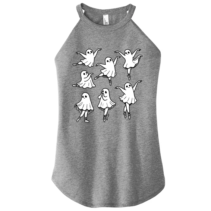 Ballet Ghost Ballet Dancer Spooky Dance Teacher Halloween Women’s Perfect Tri Rocker Tank