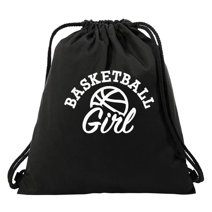 Basketball Girl Drawstring Bag