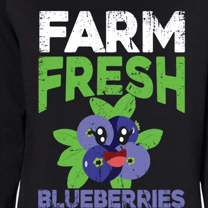 Blueberries Graphics Blueberry Lover Farmer Blueberry Fruit Cool Gift Womens California Wash Sweatshirt