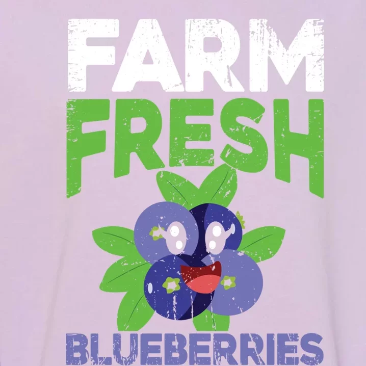 Blueberries Graphics Blueberry Lover Farmer Blueberry Fruit Cool Gift Garment-Dyed Sweatshirt