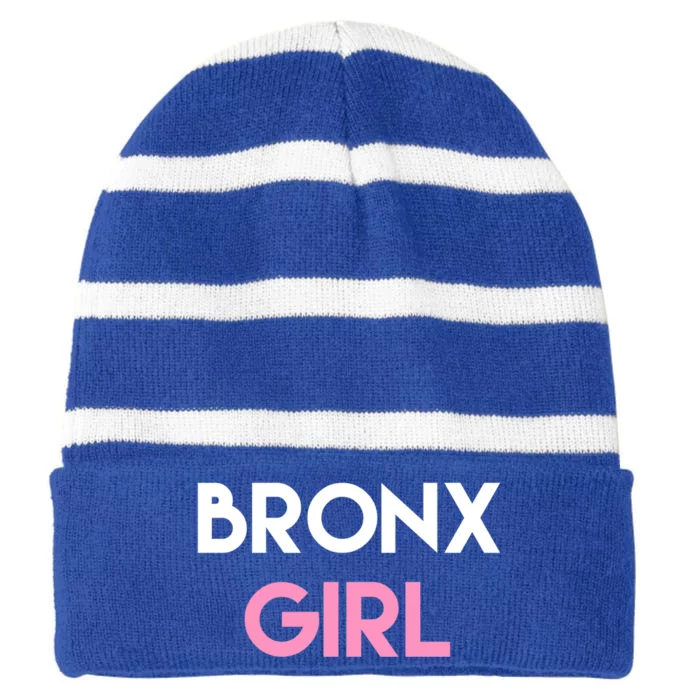 Bronx Gift Striped Beanie with Solid Band