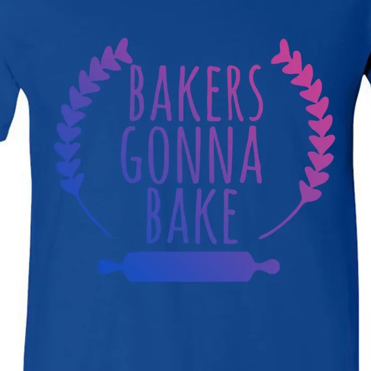 Bakers Gonna Bake Great Baking Gift Cute Baking Gift V-Neck T-Shirt