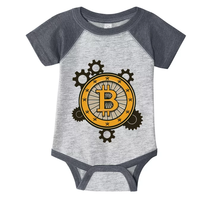 Bitcoin Gears Infant Baby Jersey Bodysuit