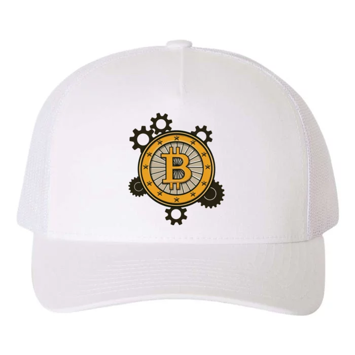 Bitcoin Gears Yupoong Adult 5-Panel Trucker Hat