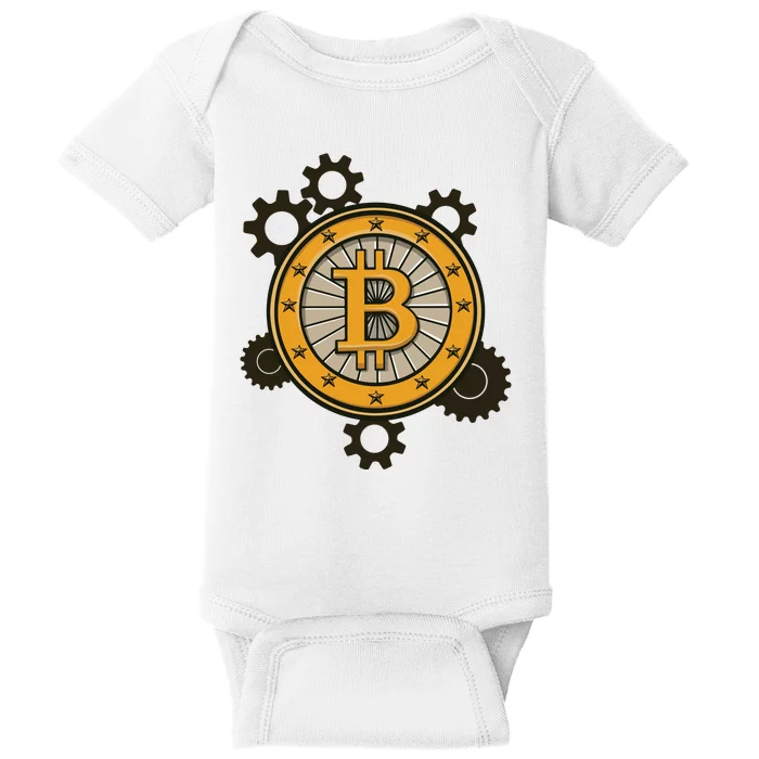 Bitcoin Gears Baby Bodysuit