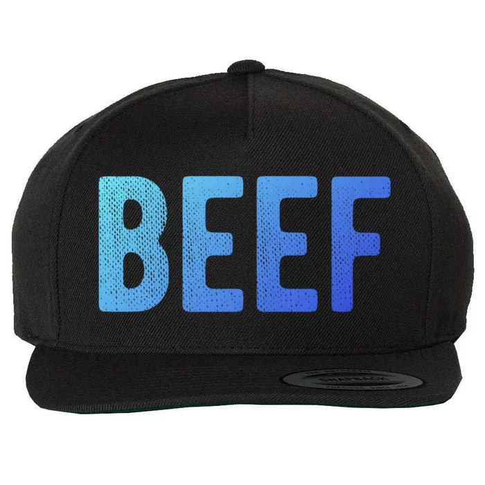 Beef Gift Wool Snapback Cap