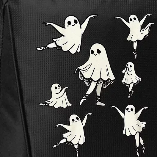 Ballet Ghost Ballet Dancer Spooky Dance Teacher Halloween Gift City Backpack