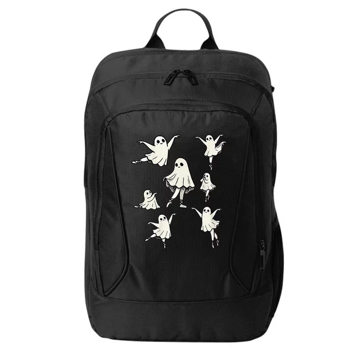 Ballet Ghost Ballet Dancer Spooky Dance Teacher Halloween Gift City Backpack