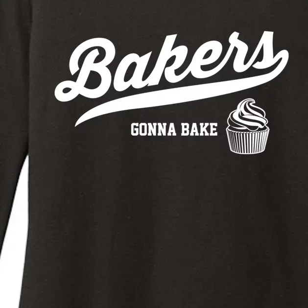 Baking Gift Bakers Gonna Bake Funny Cupcake Gift Womens CVC Long Sleeve Shirt