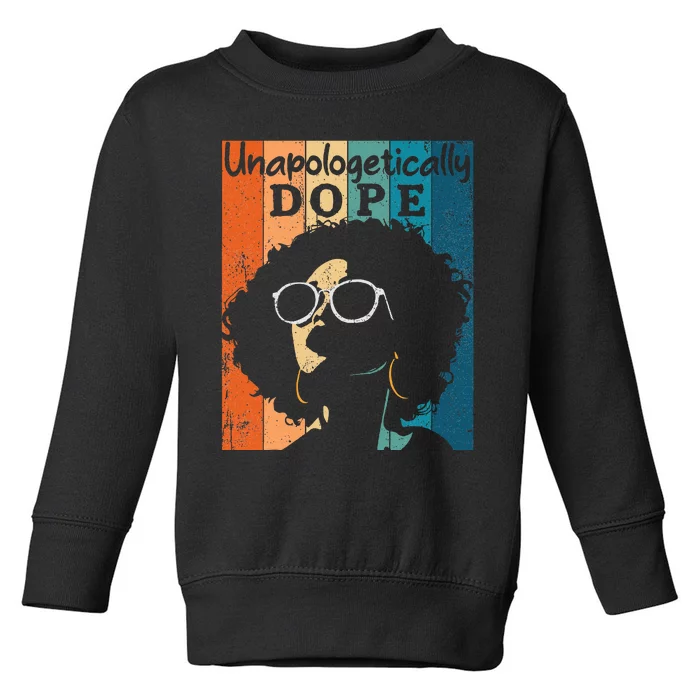 Black Girl Black History & Juneteenth African Heritage Toddler Sweatshirt