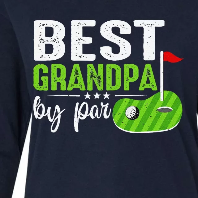 Best Grandpa By Par FatherS Day Golf Sports Lover Grandpa Womens Cotton Relaxed Long Sleeve T-Shirt