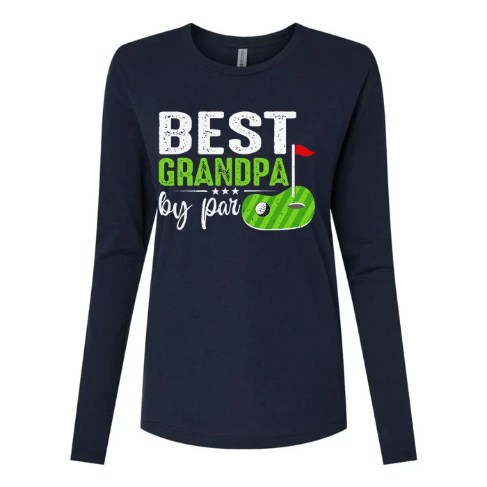 Best Grandpa By Par FatherS Day Golf Sports Lover Grandpa Womens Cotton Relaxed Long Sleeve T-Shirt