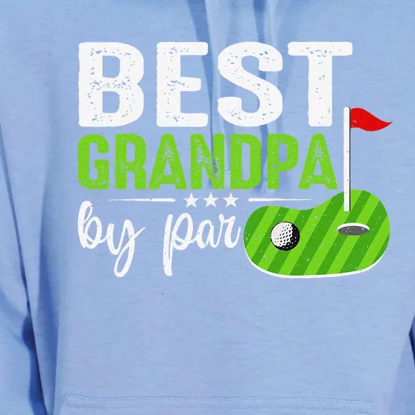 Best Grandpa By Par FatherS Day Golf Sports Lover Grandpa Unisex Surf Hoodie