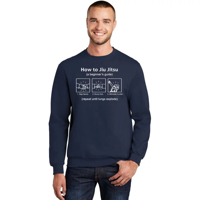 BJJ Gifts Beginner Jiu Jitsu Guide Funny Brazilian Jiu Jitsu Sweatshirt