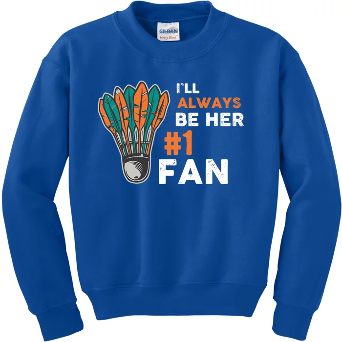 Badminton Gift Kids Sweatshirt