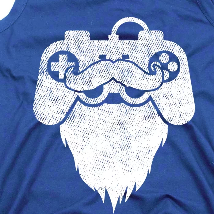 Bearded Gamer Beard Dad Gaming Cool Videogame Controller Gift Tank Top