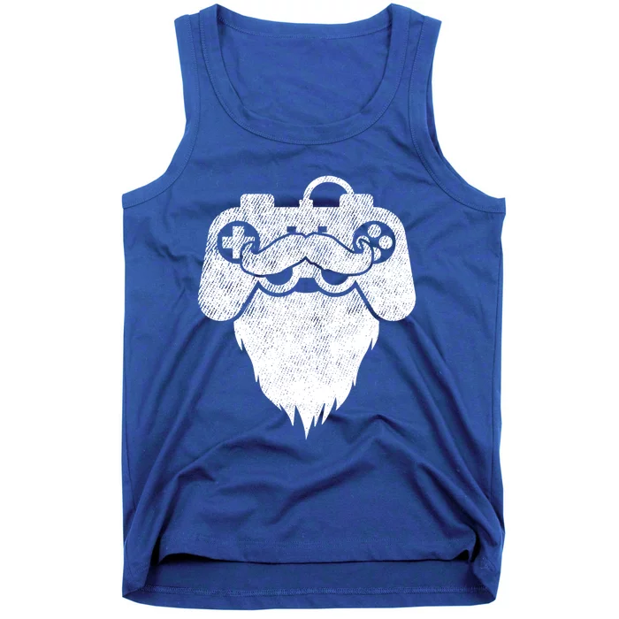 Bearded Gamer Beard Dad Gaming Cool Videogame Controller Gift Tank Top