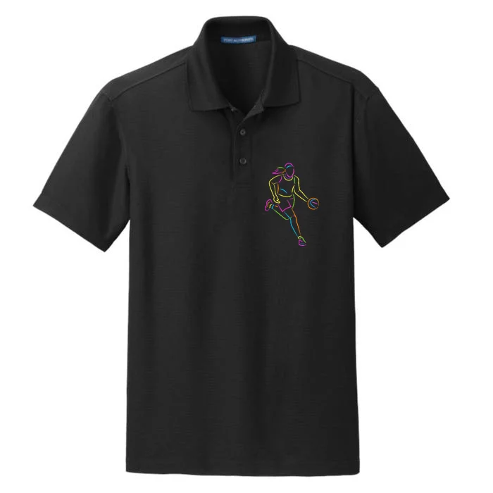 Basketball Girl Bball Basketball Dry Zone Grid Performance Polo