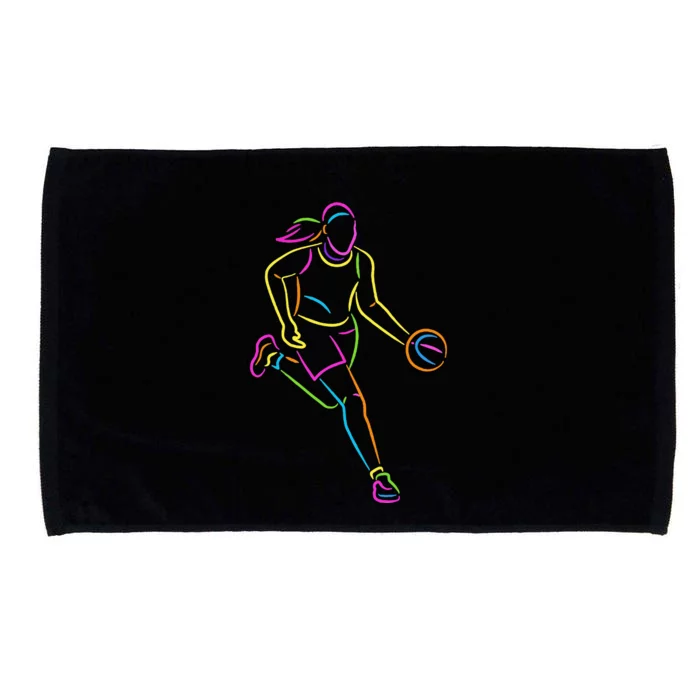 Basketball Girl Bball Basketball Microfiber Hand Towel