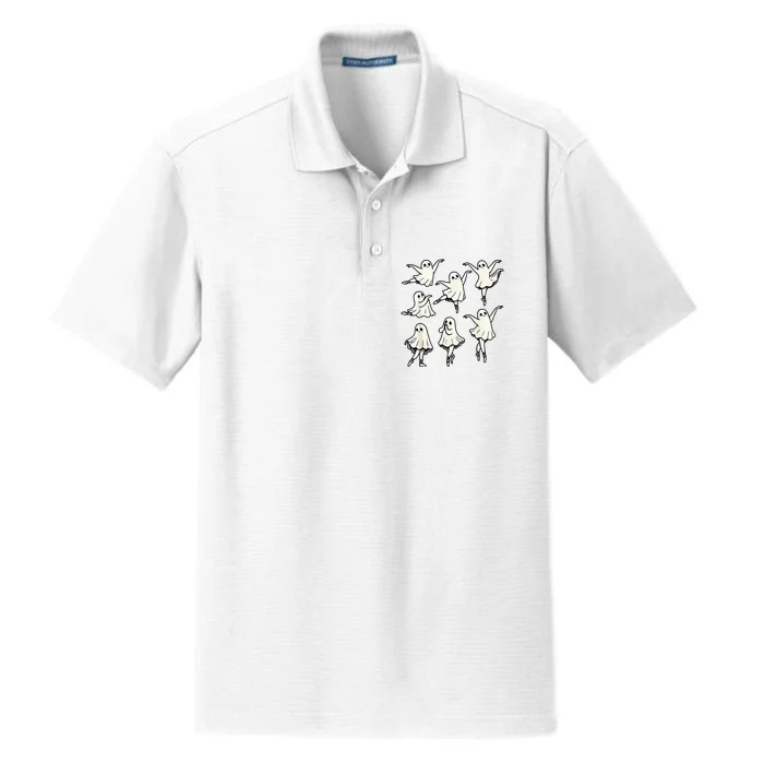 Ballet Ghost Ballet Dancer Spooky Dance Teacher Halloween Dry Zone Grid Performance Polo